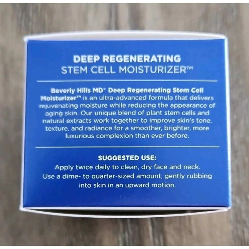 Beverly Hills MD Deep Regenerating Stem Cell Moisturizer 1.69 oz ~ NEW SEALED!